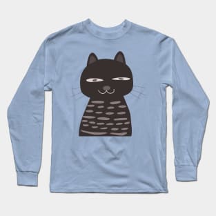 Cute cat cartoon design Long Sleeve T-Shirt